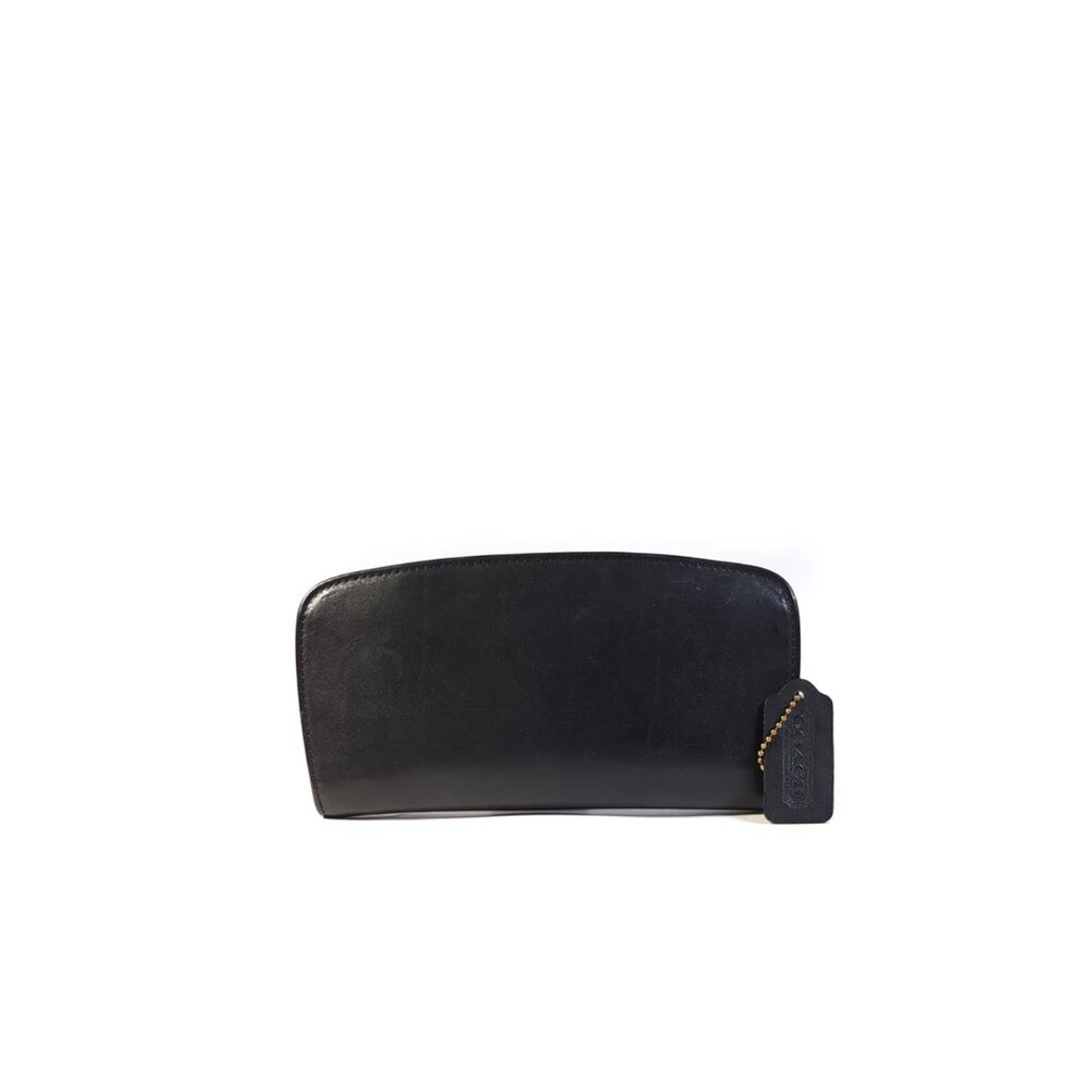 Vintage Coach Zip Around Long Wallet Clutch 7241, Black